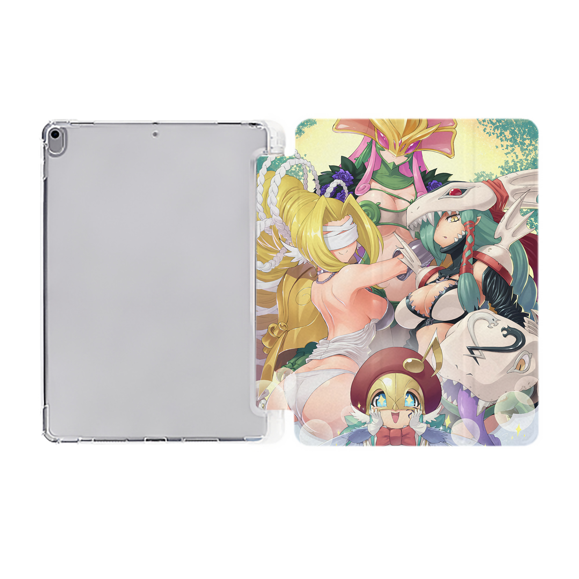 （画像用） Digimon デジタルモンスター/デジモン IPad ケース ペン収納付き 三つ折りスタンド PUレザー×シリコン 対応機種9.5/10.5/10.9インチ